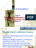 Takeover Defences (Week 12) S