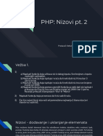 PHP - Nizovi Pt. 2