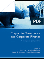 Corporate Governance & Corporate Finance