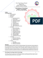 Microbiology & Parasitology Module 4 Parasitology