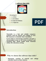 TimeTable Presentation