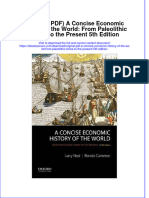 Original PDF A Concise Economic History of The World From Paleolithic Times To The Present 5th Edition PDF