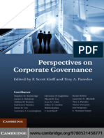 F. Scott Kieff, Troy A. Paredes Perspectives On Corporate Governance