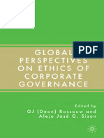 GJ Deon Rossouw, Alejo Jose G. Sison Global Perspectives On Ethics of Corporate Governance