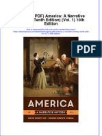 Original PDF America A Narrative History Tenth Edition Vol 1 10th Edition PDF