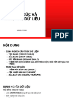 BÀI 3 - CẤU TRÚC VÀ THAO TÁC DỮ LIỆU