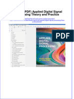 Original PDF Applied Digital Signal Processing Theory and Practice PDF