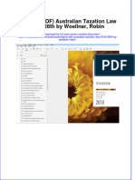 Original PDF Australian Taxation Law 2018 28th by Woellner Robin PDF