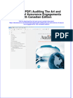 Download Original PDF Auditing the Art and Science of Assurance Engagements 14th Canadian Edition pdf