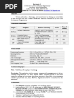 Download Resume Format for a Fresher by Vamshi Krishna SN70213780 doc pdf