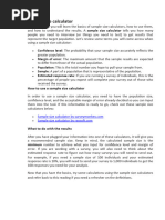 Raosoft Sample Size Calculator Guide | PDF | Margin Of Error | Sample ...