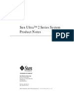 Sun Ultra 2 Series System Product Notes 802-5936-15