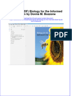 Original PDF Biology For The Informed Citizen by Donna M Bozzone PDF
