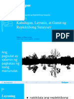 FPL - 11 - 12 Q1 1001 - Kahulugan Layunin at Gamit NG Replektibong Sanaysay