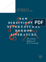 Sean Moreland - New Directions in Supernatural Horror Literature The Critical Influence of H. P. Lovecraft