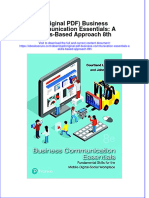Original PDF Business Communication Essentials A Skills Based Approach 8th PDF
