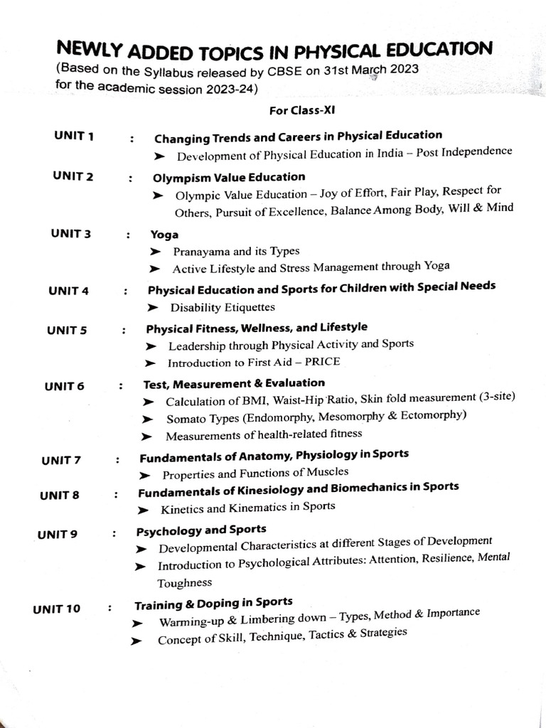 Physical Education Book | PDF