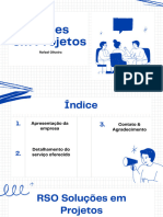 Apresentação de Negócios Plano de Negócios Riscos e Rabiscos em Azul-Marinho, Branco e Preto