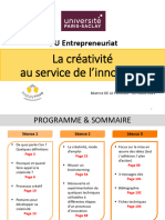 Document Pã©dagogique - La crÃ©ativitÃ© Au Service de Linnovation - DU Entrepreneuriat Et Innovation Octobre 2023