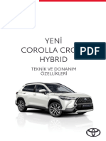 Corolla Cross Hybrid Teknik Donanim Tablosu