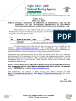 Allotement of Cities - Public Notice - Visva-Bharti (Sanatiniketan) 2023