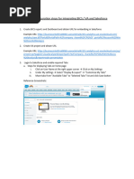 BICS and Salesforce Integration Configuration Steps