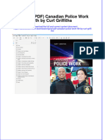 Original PDF Canadian Police Work 4th by Curt Griffiths PDF