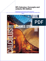 Original PDF Calculus Concepts and Contexts 4th Edition PDF