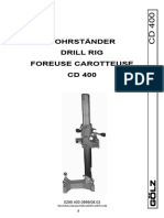 Bohrständer Drill Rig Foreuse Carotteuse CD 400: //techdoku/deutsch/kb/cd400/cd400.indd