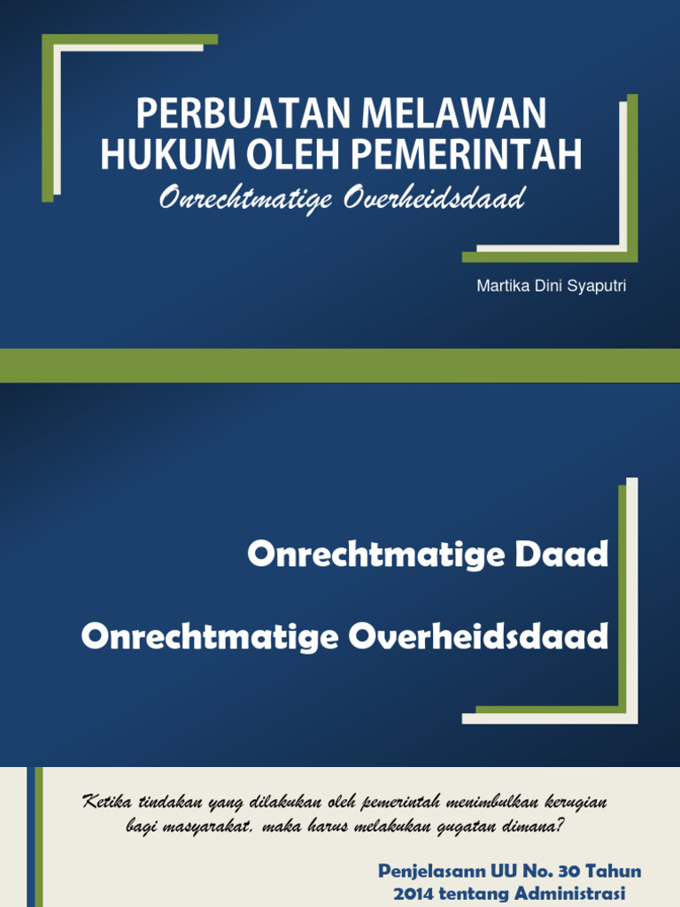 Perbuatan Melawan Hukum Oleh Pemerintah | PDF | Ilmu Sosial | Hukum