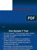 Analysis of Measured Data