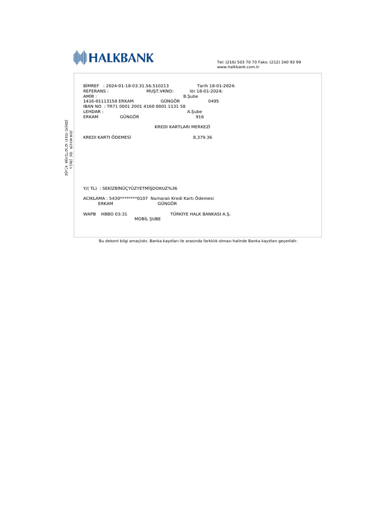 Dekont | PDF