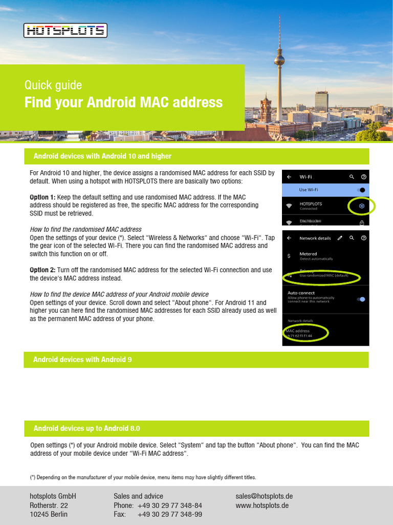 Quickguide Mac Address Pdf Ios Wi Fi