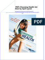 Original PDF Choosing Health 3rd Edition by April Lynch PDF