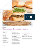 Hamburguesa de Merluza y Gambón