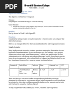 BUSS213 - W3 - Report Directions and Rubric