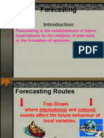 Forecasting