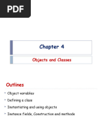 Chapter 4 - Objects and Classes e