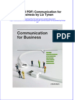 Original PDF Communication For Business by Liz Tynan PDF