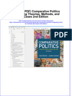 Original PDF Comparative Politics Integrating Theories Methods and Cases 2nd Edition PDF