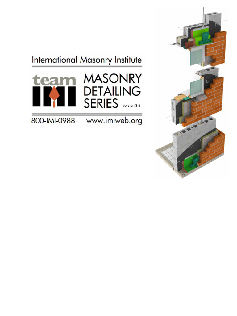 Masonry Detailing Series v.3.5r5 | PDF | Masonry | Building Technology