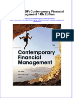 Original PDF Contemporary Financial Management 14th Edition PDF