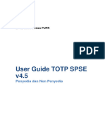 User Guide TOTP SPSE v4.5 Penyedia Dan Non Penyedia PUPR 2023