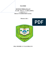 Materi Sistem Persamaan Linear Tiga Variabel (SPLTV) : Kelas X Semester Gazal