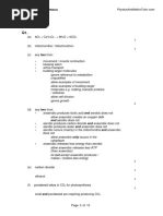 Mark Schemes: AQA Biology GCSE - Photosynthesis