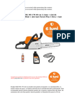 Drujba STIHL MS 170 40 CM 1.1mm + Ulei de Amestec 100ml + Ulei Lant Forest Plus 1 Litru + Lant