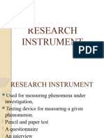 Lec6 - Research Instrument