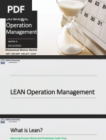 Strategic Operations MGT