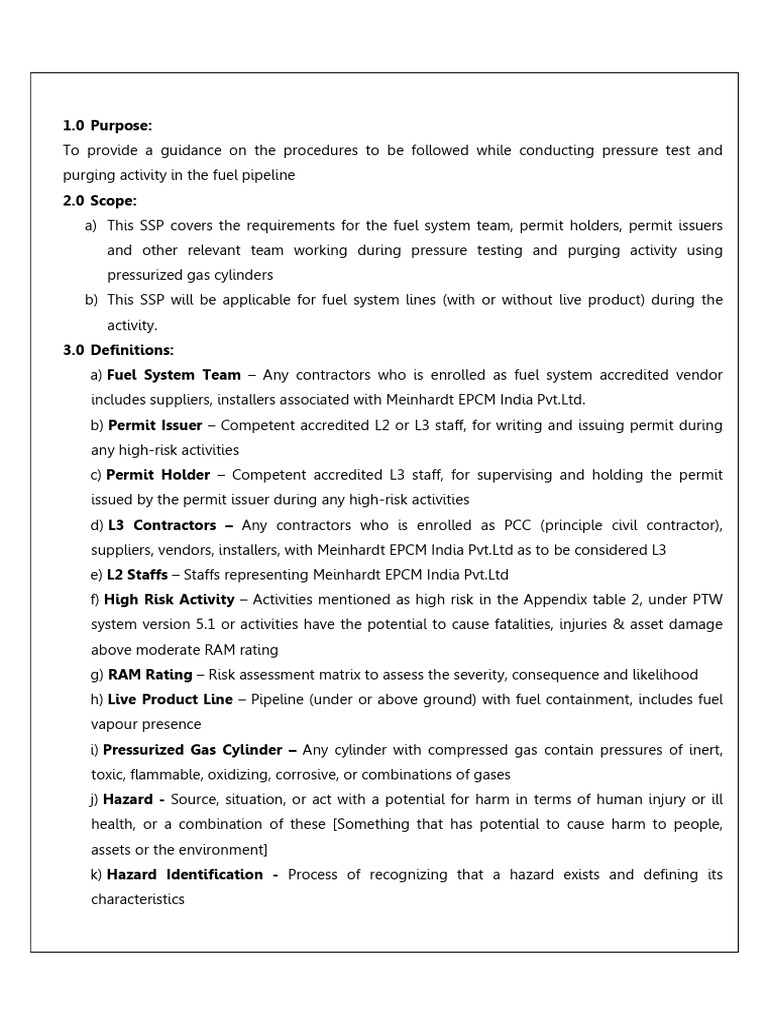 Pressure Testing 1 | PDF | Hazards | Risk