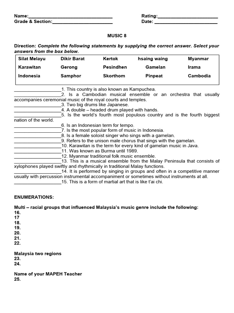 1st Summative Test Pdf